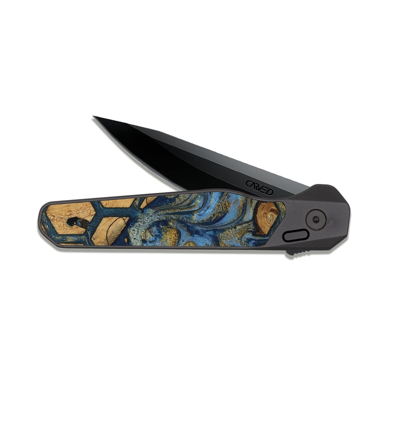 EDC Dark Slate Wood Pocket Knife - Haywood (Pattern, 817528)