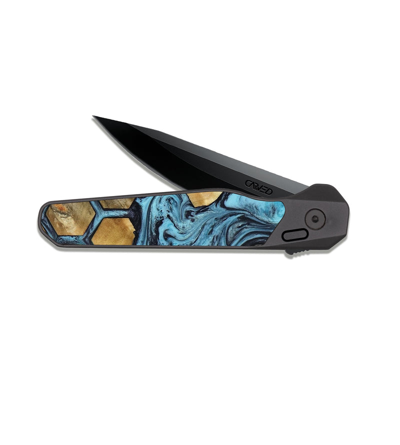 EDC Dark Slate Wood Pocket Knife - Jordy (Pattern, 817532)