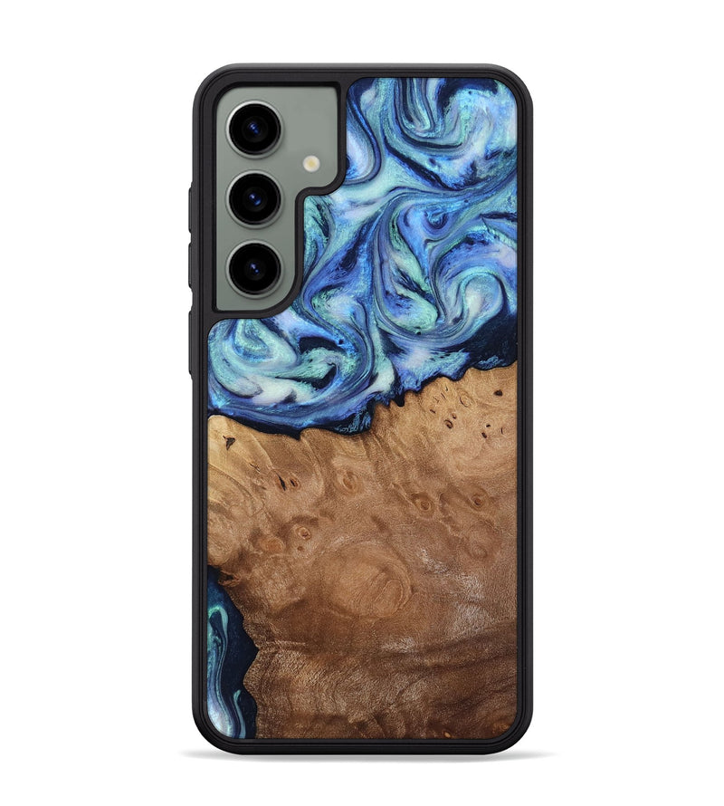 Galaxy S24 Plus Wood Phone Case - Carlene (Blue, 817538)