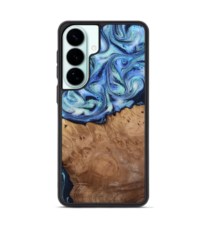 Galaxy S26 Plus Wood Phone Case - Carlene (Blue, 817538)