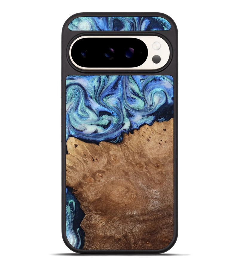 Pixel 9 Pro XL Wood Phone Case - Carlene (Blue, 817538)