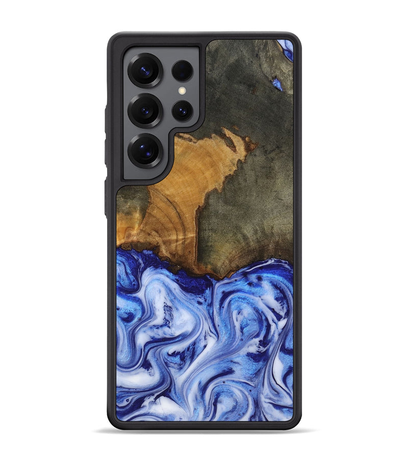 Galaxy S25 Ultra Wood Phone Case - Zayla (Blue, 817539)