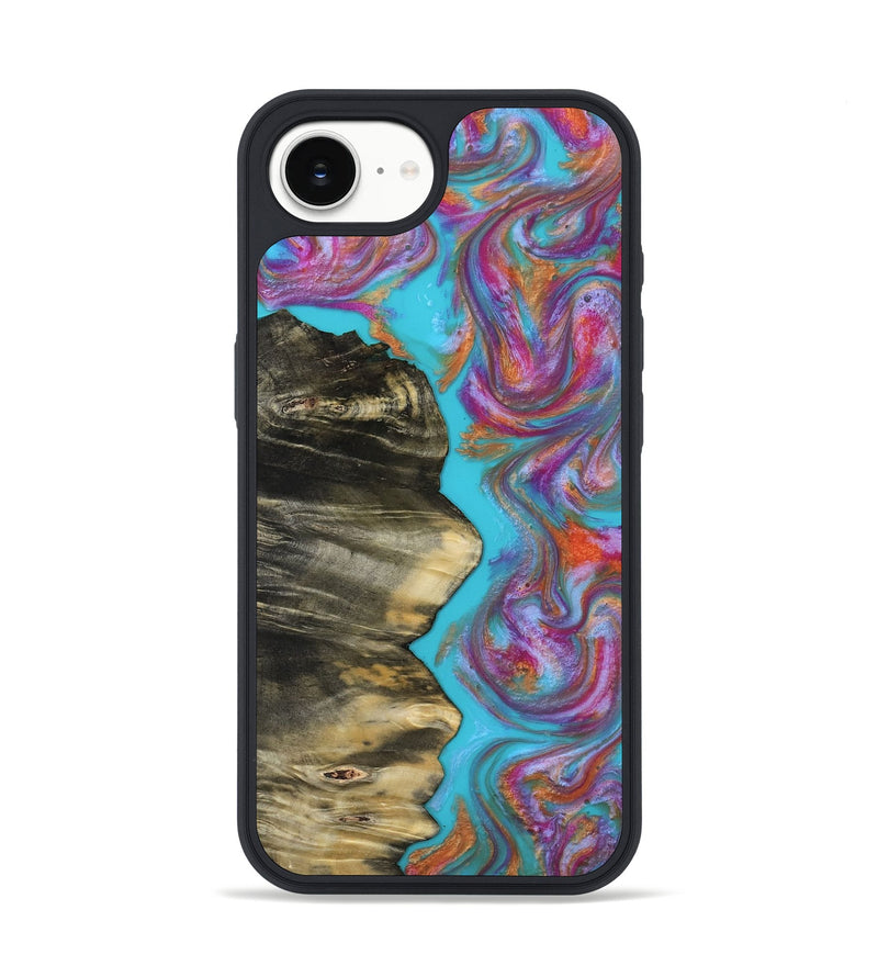 iPhone 16e Wood Phone Case - Louella (Blue, 817542)