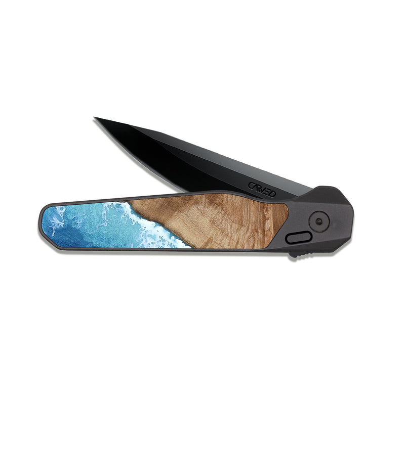 EDC Dark Slate Wood Pocket Knife - Eric (Coastal, 817546)