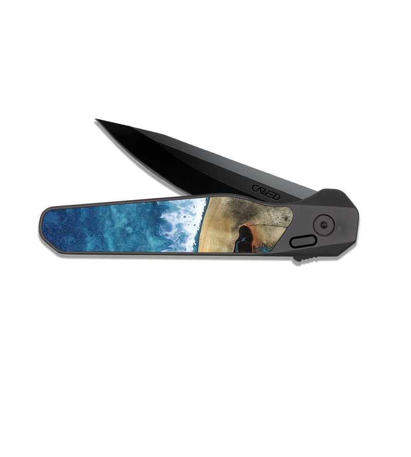 EDC Dark Slate Wood Pocket Knife - Cecelia (Coastal, 817549)