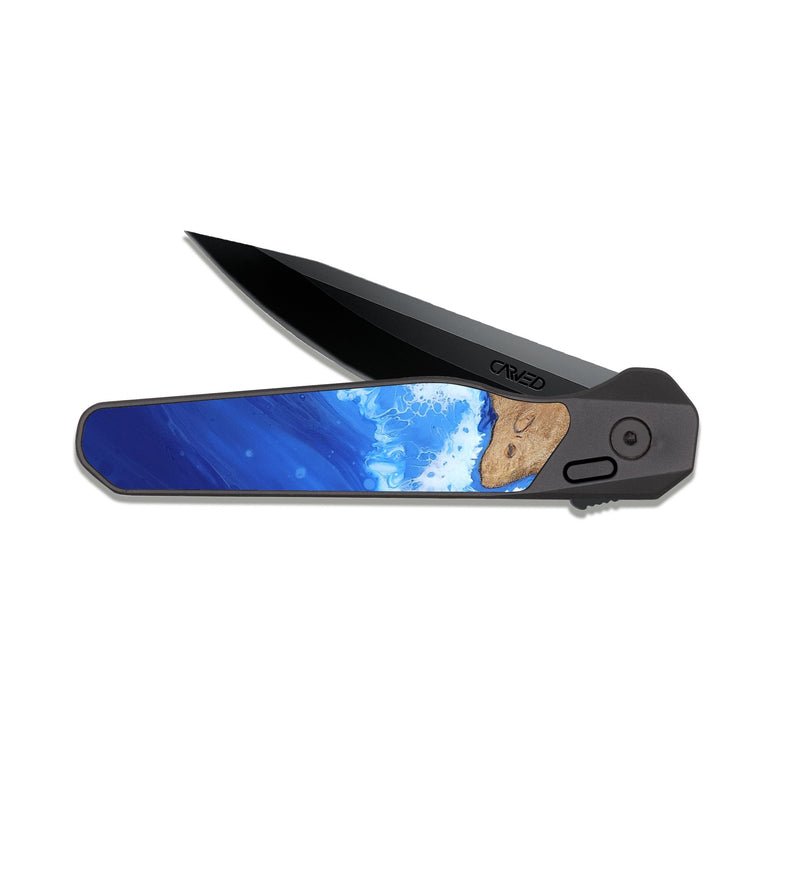 EDC Dark Slate Wood Pocket Knife - Brynlee (Coastal, 817555)