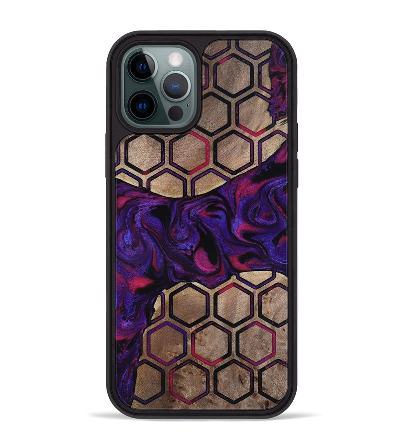 iPhone 12 Pro Max Wood Phone Case - Malayah (Pattern, 817563)