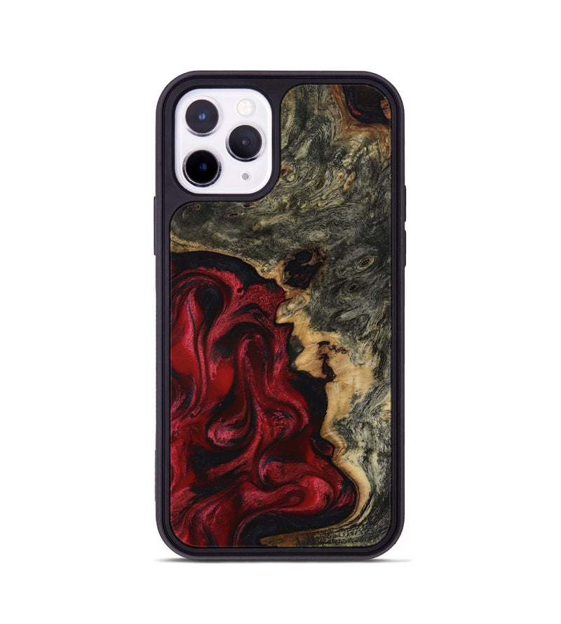 iPhone 11 Pro Wood Phone Case - Larissa (Red, 817617)