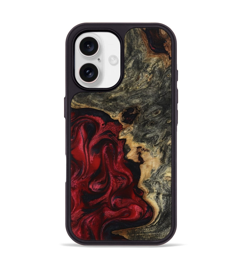 iPhone 17 Wood Phone Case - Larissa (Red, 817617)