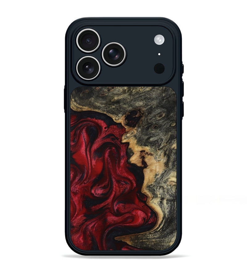 iPhone 17 Pro Max Wood Phone Case - Larissa (Red, 817617)