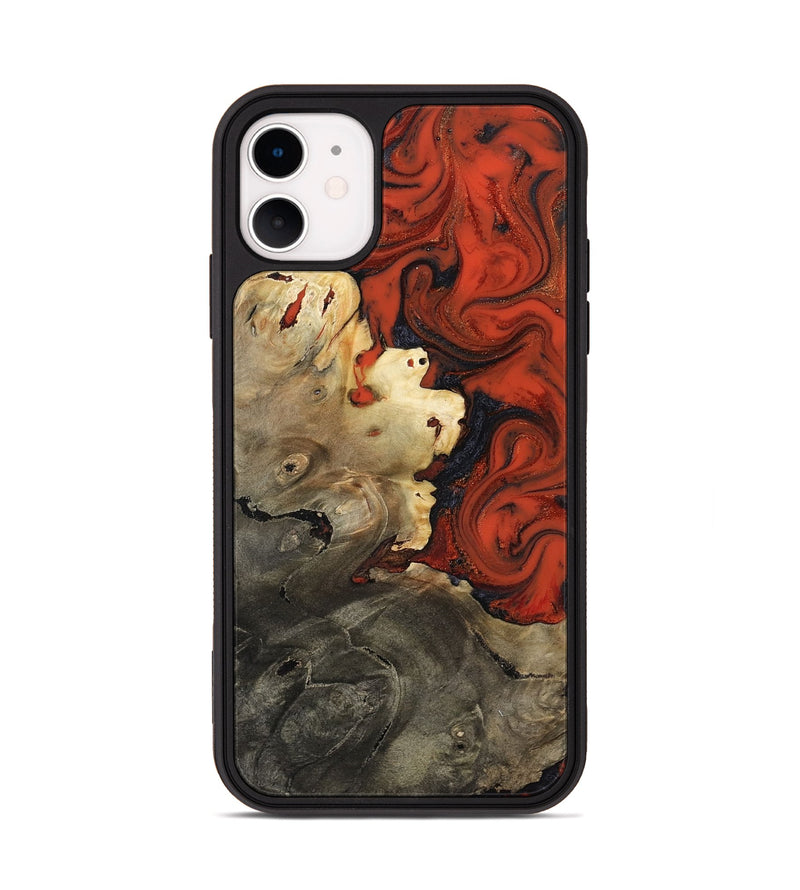 iPhone 11 Wood Phone Case - Chelsea (Red, 817618)