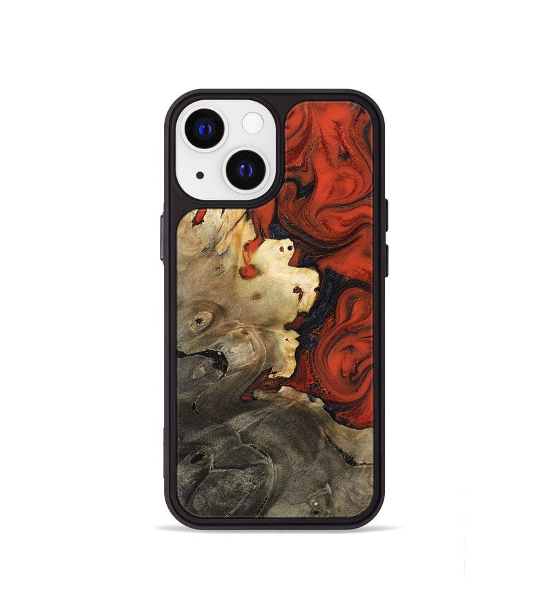 iPhone 13 mini Wood Phone Case - Chelsea (Red, 817618)