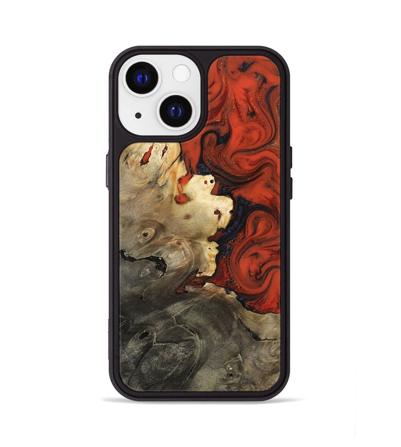 iPhone 13 Wood Phone Case - Chelsea (Red, 817618)