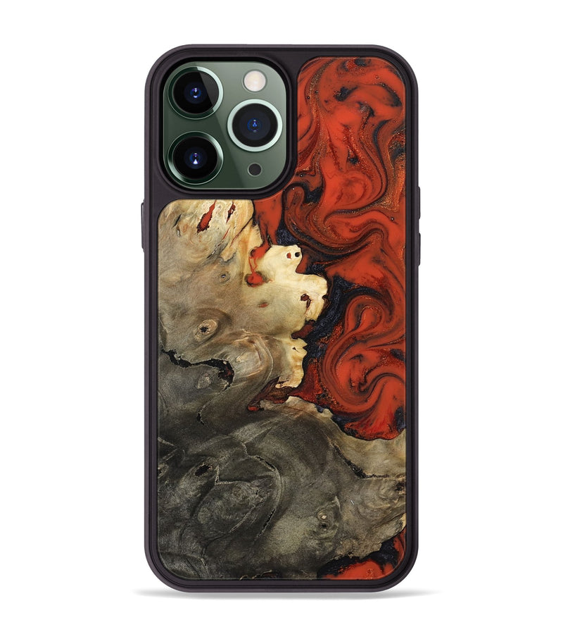 iPhone 13 Pro Max Wood Phone Case - Chelsea (Red, 817618)