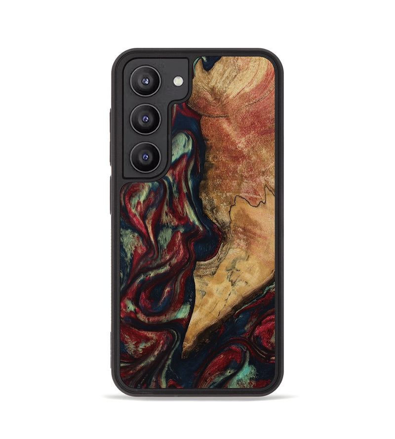 Galaxy S23 Wood Phone Case - Jenesis (Red, 817619)