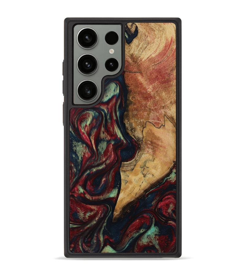 Galaxy S23 Ultra Wood Phone Case - Jenesis (Red, 817619)