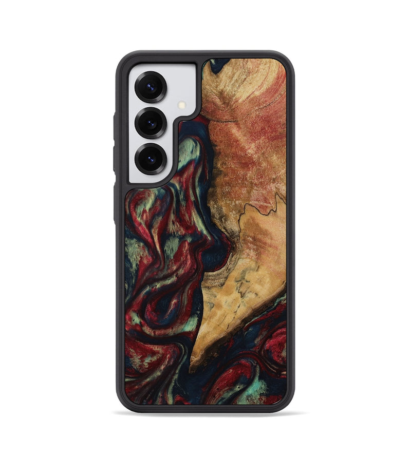 Galaxy S25 Wood Phone Case - Jenesis (Red, 817619)