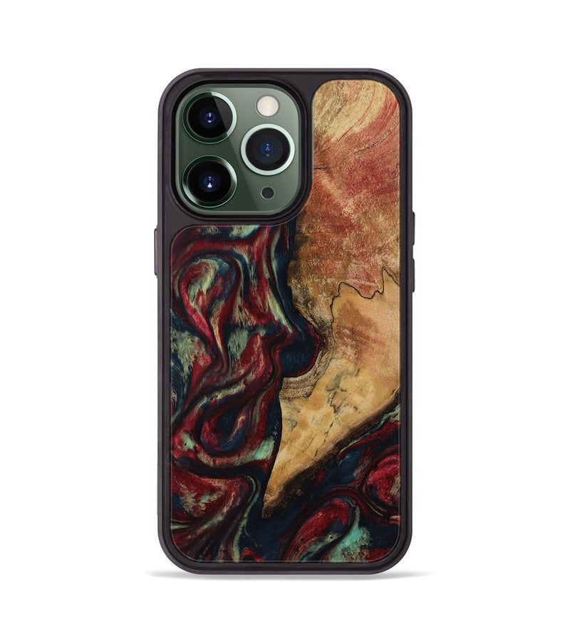iPhone 13 Pro Wood Phone Case - Jenesis (Red, 817619)