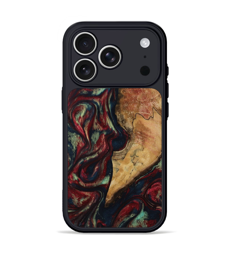 iPhone 17 Pro Wood Phone Case - Jenesis (Red, 817619)