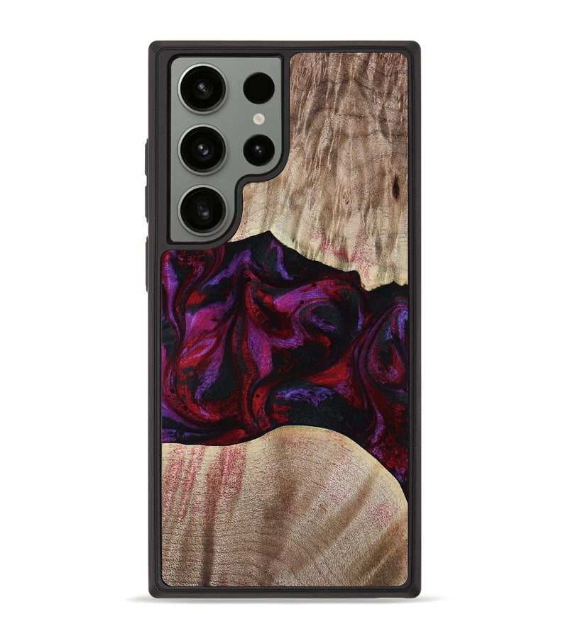 Galaxy S23 Ultra Wood Phone Case - Eliana (Red, 817620)