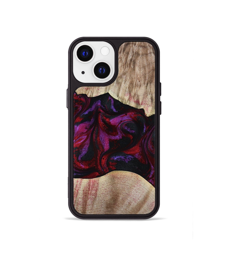 iPhone 13 mini Wood Phone Case - Eliana (Red, 817620)