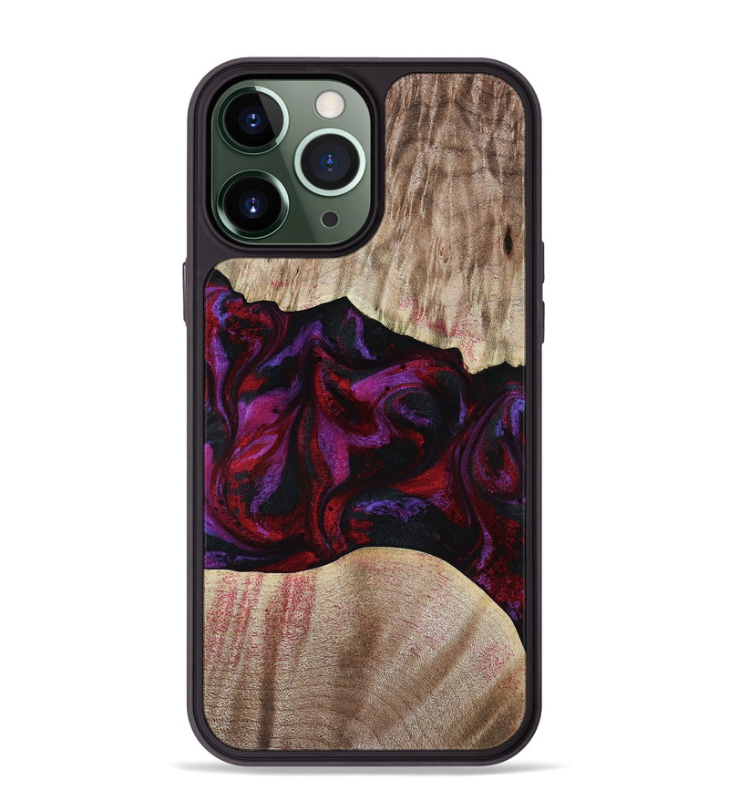 iPhone 13 Pro Max Wood Phone Case - Eliana (Red, 817620)