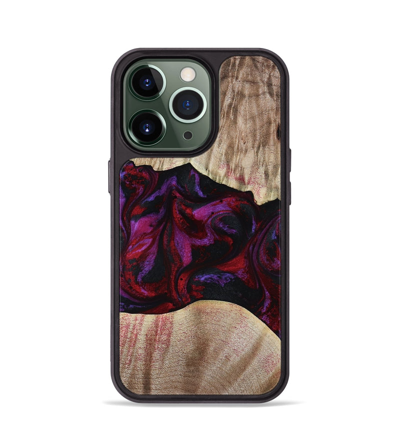 iPhone 13 Pro Wood Phone Case - Eliana (Red, 817620)