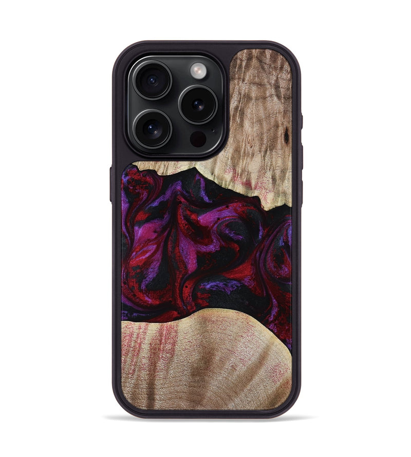 iPhone 15 Pro Wood Phone Case - Eliana (Red, 817620)