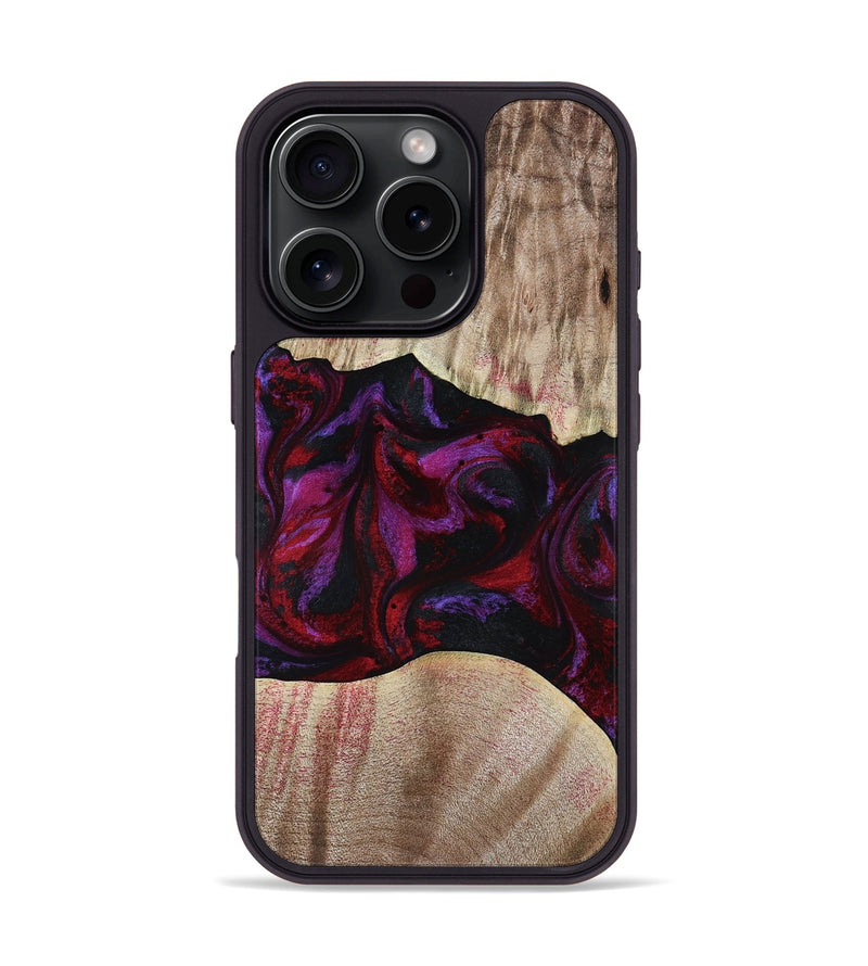 iPhone 16 Pro Wood Phone Case - Eliana (Red, 817620)