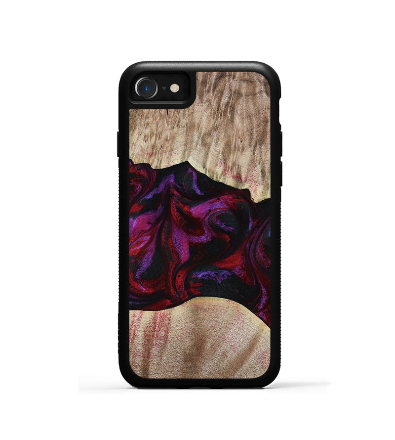 iPhone SE Wood Phone Case - Eliana (Red, 817620)