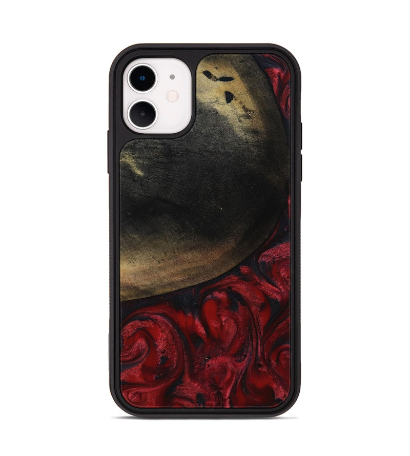 iPhone 11 Wood Phone Case - Jovanni (Red, 817621)