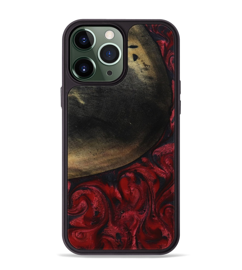 iPhone 13 Pro Max Wood Phone Case - Jovanni (Red, 817621)