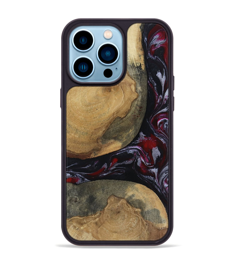 iPhone 14 Pro Max Wood Phone Case - Zelda (Red, 817623)