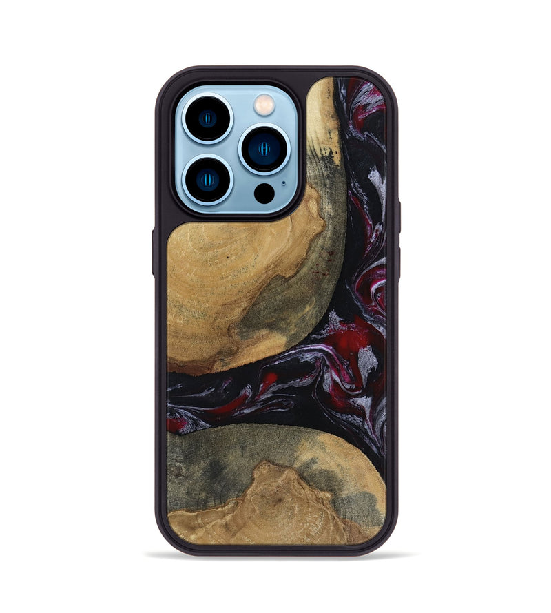 iPhone 14 Pro Wood Phone Case - Zelda (Red, 817623)