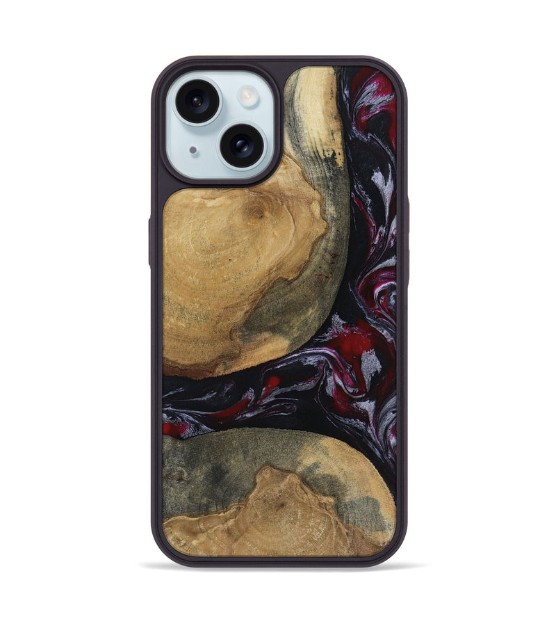 iPhone 15 Wood Phone Case - Zelda (Red, 817623)