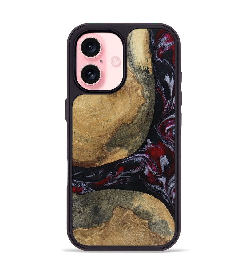 iPhone 16 Wood Phone Case - Zelda (Red, 817623)