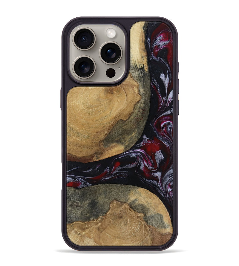 iPhone 16 Pro Max Wood Phone Case - Zelda (Red, 817623)
