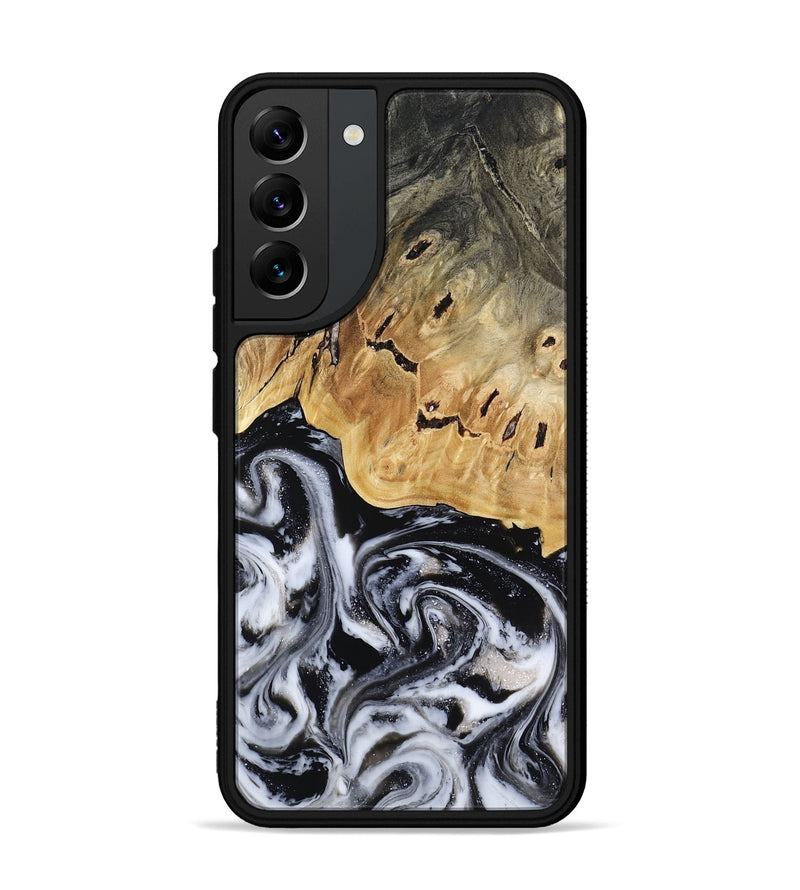 Galaxy S22 Plus Wood Phone Case - Oscar (Black & White, 817626)