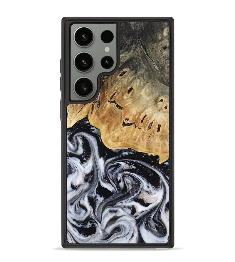 Galaxy S23 Ultra Wood Phone Case - Oscar (Black & White, 817626)