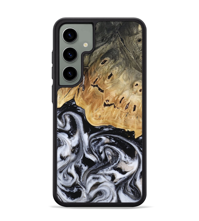 Galaxy S24 Plus Wood Phone Case - Oscar (Black & White, 817626)