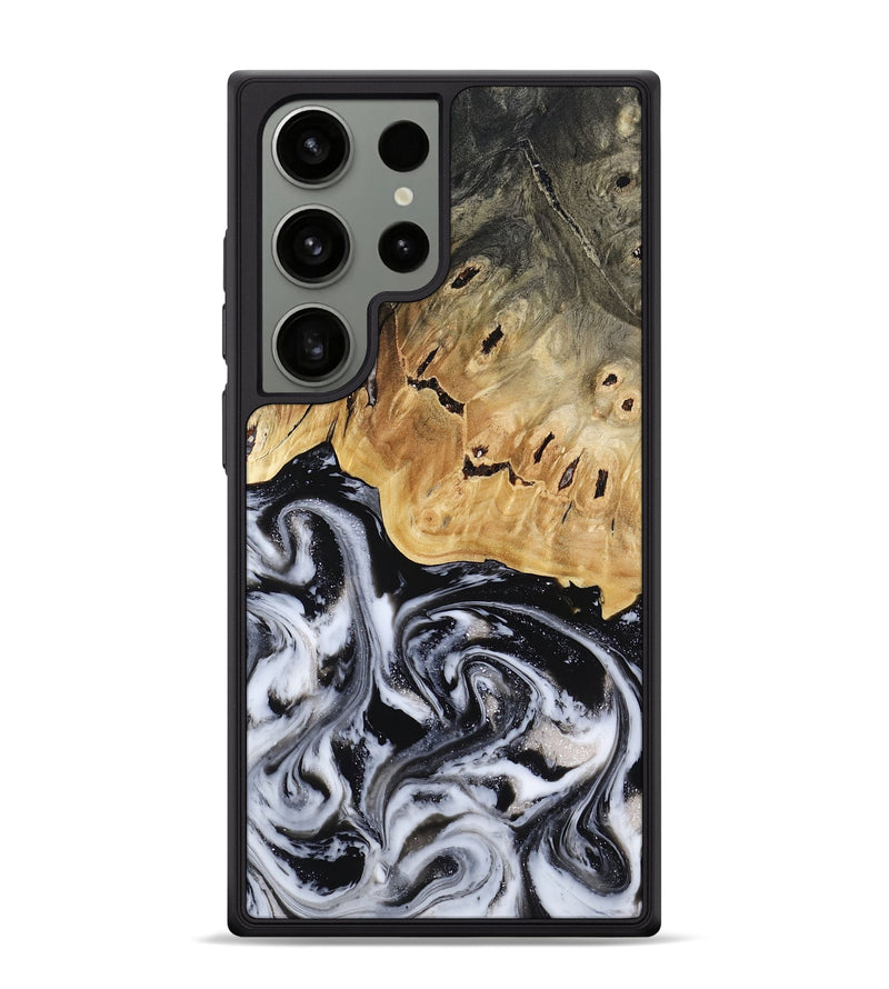 Galaxy S24 Ultra Wood Phone Case - Oscar (Black & White, 817626)
