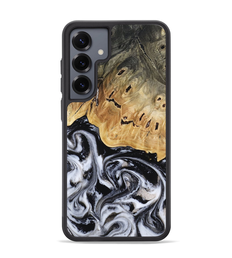 Galaxy S25 Plus Wood Phone Case - Oscar (Black & White, 817626)
