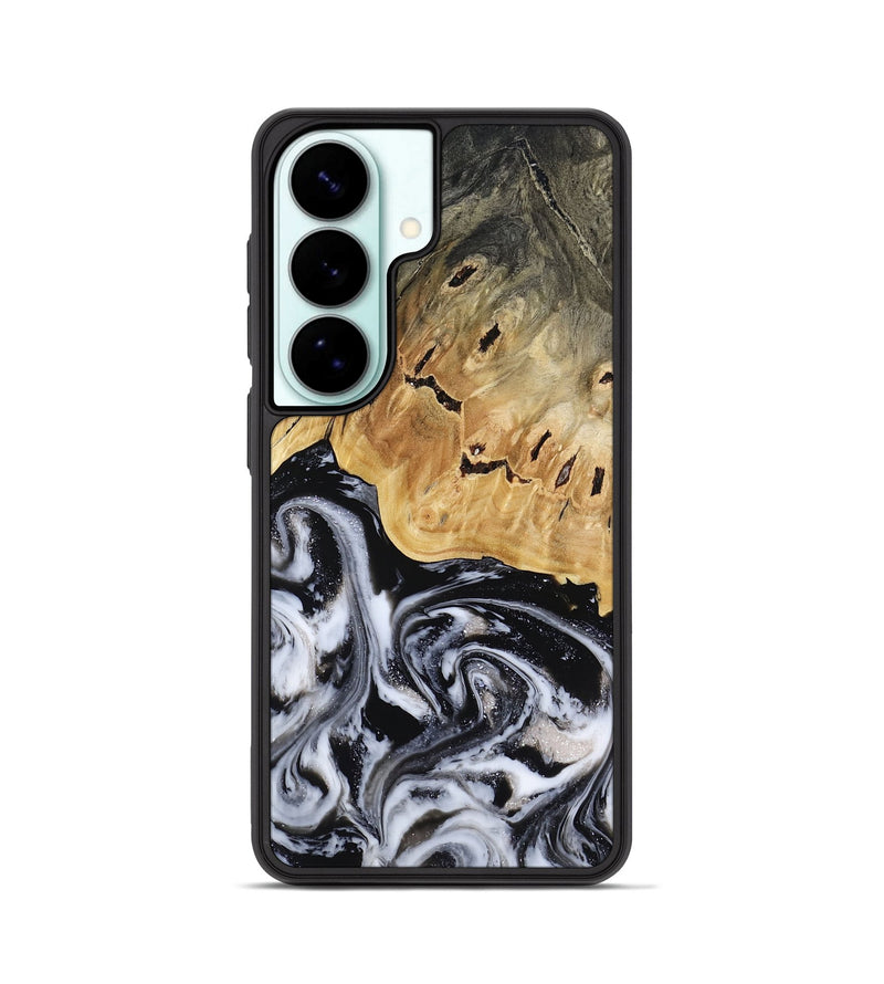 Galaxy S26 Wood Phone Case - Oscar (Black & White, 817626)