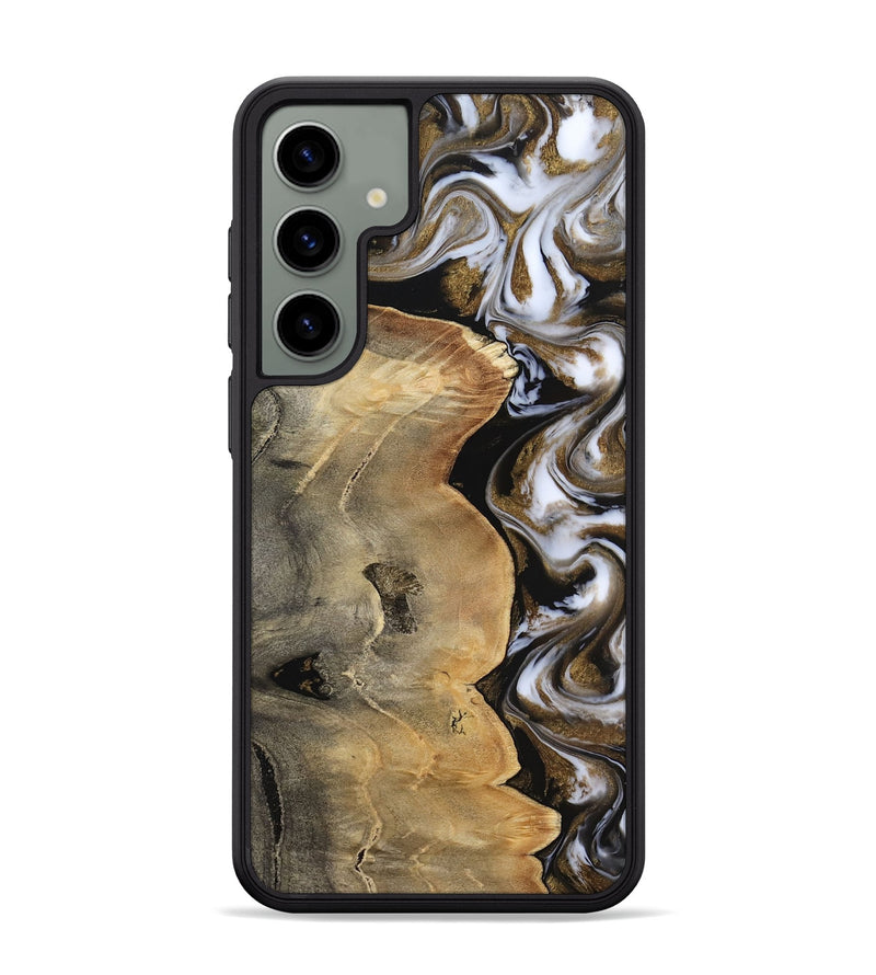 Galaxy S24 Plus Wood Phone Case - Caleigh (Black & White, 817627)