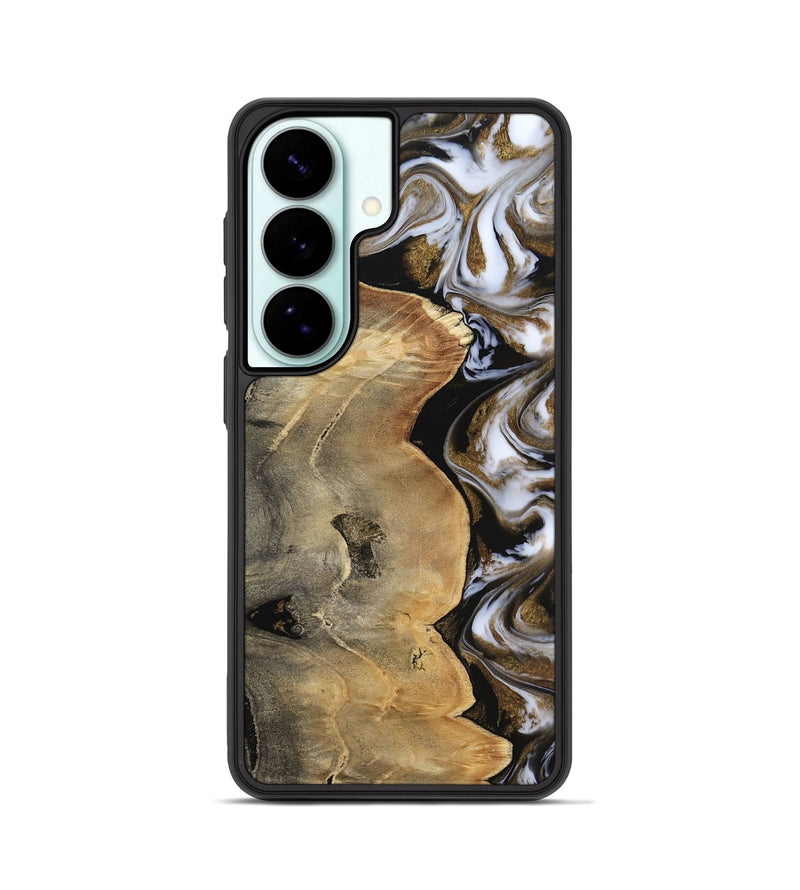 Galaxy S26 Wood Phone Case - Caleigh (Black & White, 817627)