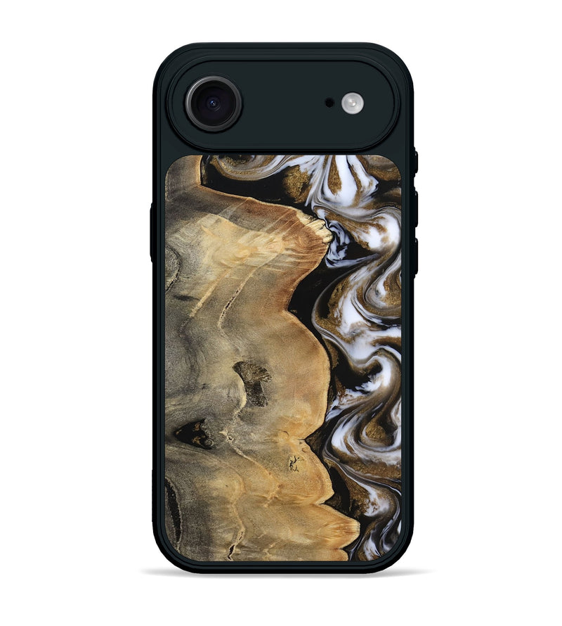 iPhone 17 Air Wood Phone Case - Caleigh (Black & White, 817627)