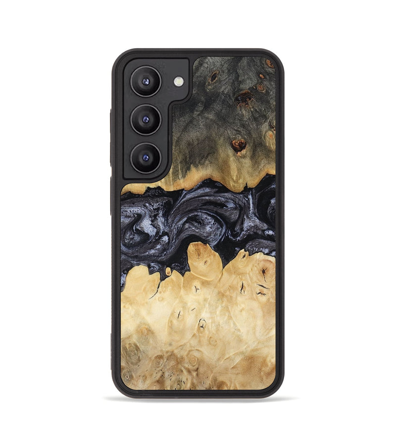 Galaxy S23 Wood Phone Case - Pennie (Black & White, 817628)