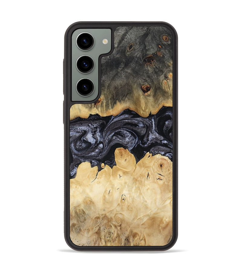 Galaxy S23 Plus Wood Phone Case - Pennie (Black & White, 817628)