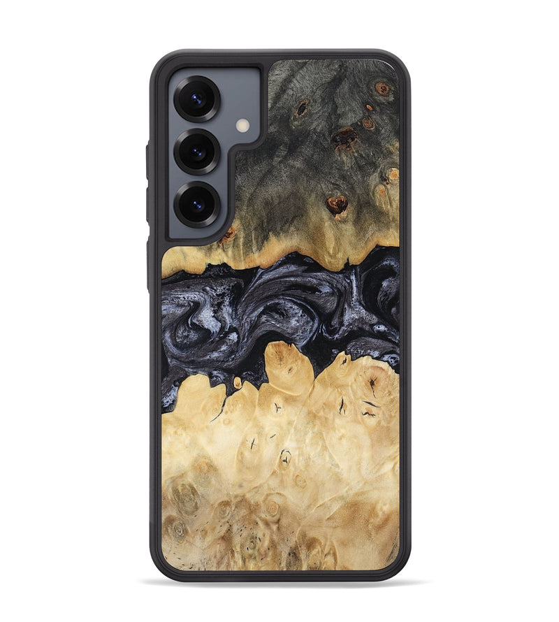Galaxy S25 Plus Wood Phone Case - Pennie (Black & White, 817628)