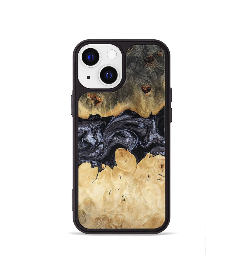 iPhone 13 mini Wood Phone Case - Pennie (Black & White, 817628)